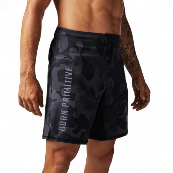 Born Primitive Shorts Mens 40 Brown Digital Camo Patriotic American Defender 3.0 - Picture 2 of 16